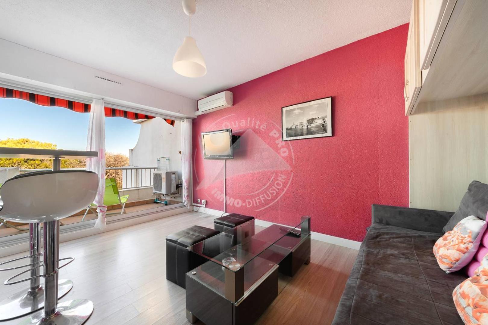 As9557 - Studio Vue Sur La Mer Avec Parking Prive Proche Centre Ville Ле-Гро-дю-Руа Экстерьер фото