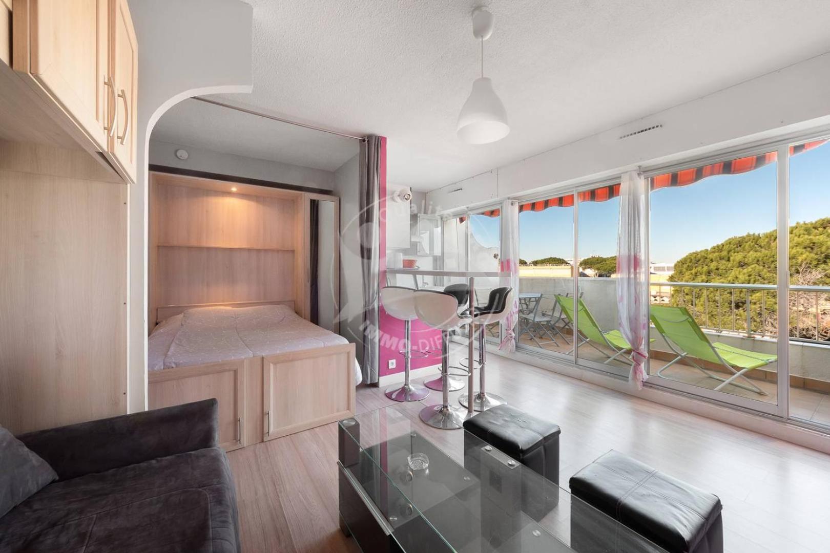 As9557 - Studio Vue Sur La Mer Avec Parking Prive Proche Centre Ville Ле-Гро-дю-Руа Экстерьер фото
