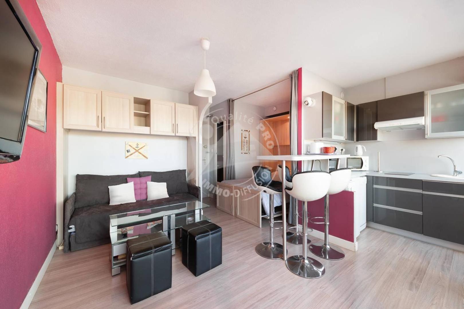 As9557 - Studio Vue Sur La Mer Avec Parking Prive Proche Centre Ville Ле-Гро-дю-Руа Экстерьер фото